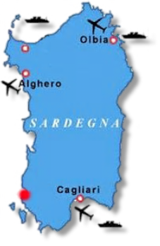 cartina porti aereoporti sardegna